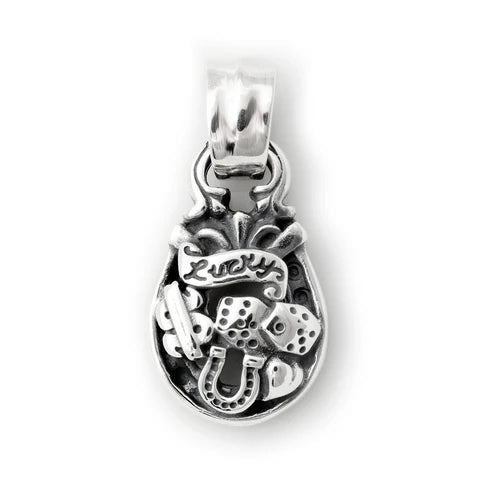 PN1037-A Horseshoe Pendant "LUCKY" Top - Medium