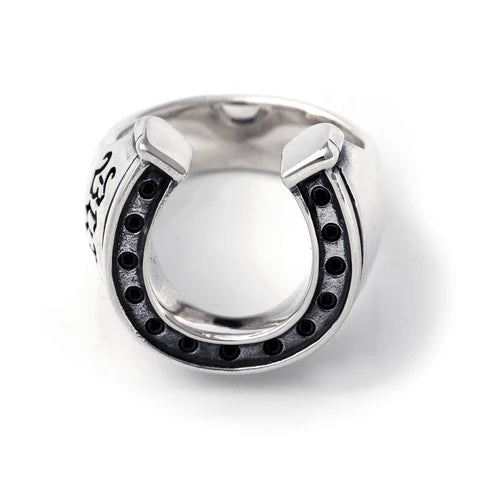 R450 Horseshoe Ring Silver - Large