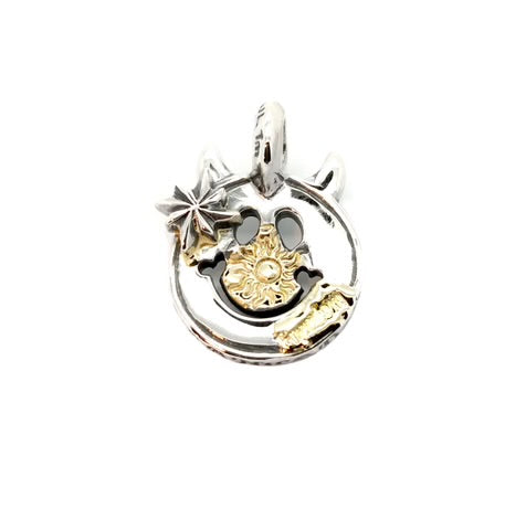 C375-C Happy Face with Horns Charm Custom