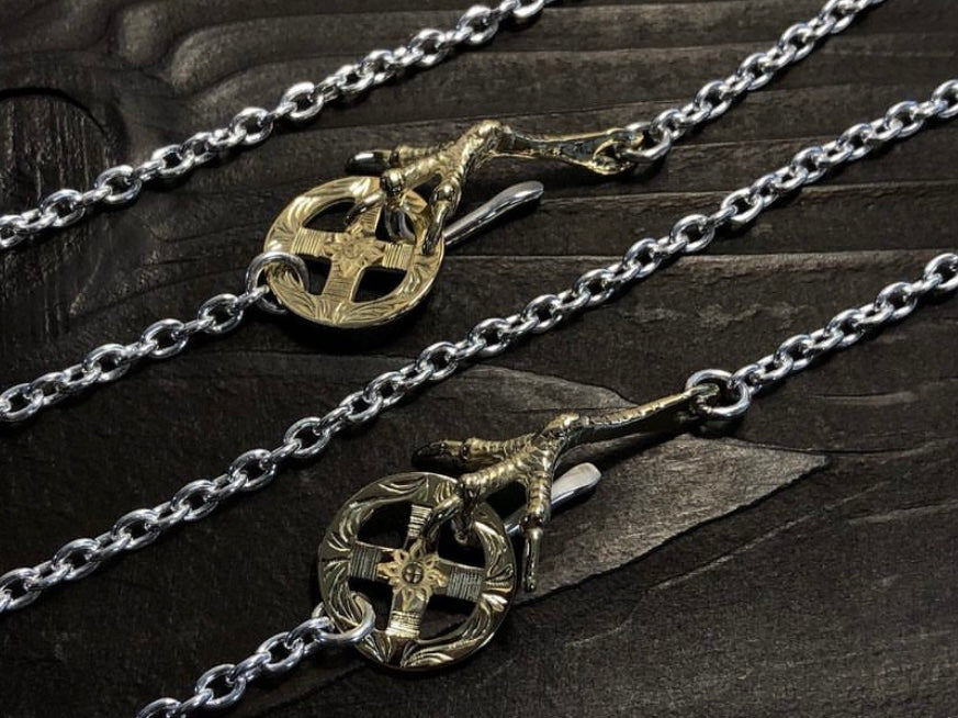Albatory 18K Gold Claw Gold Wheel Chain