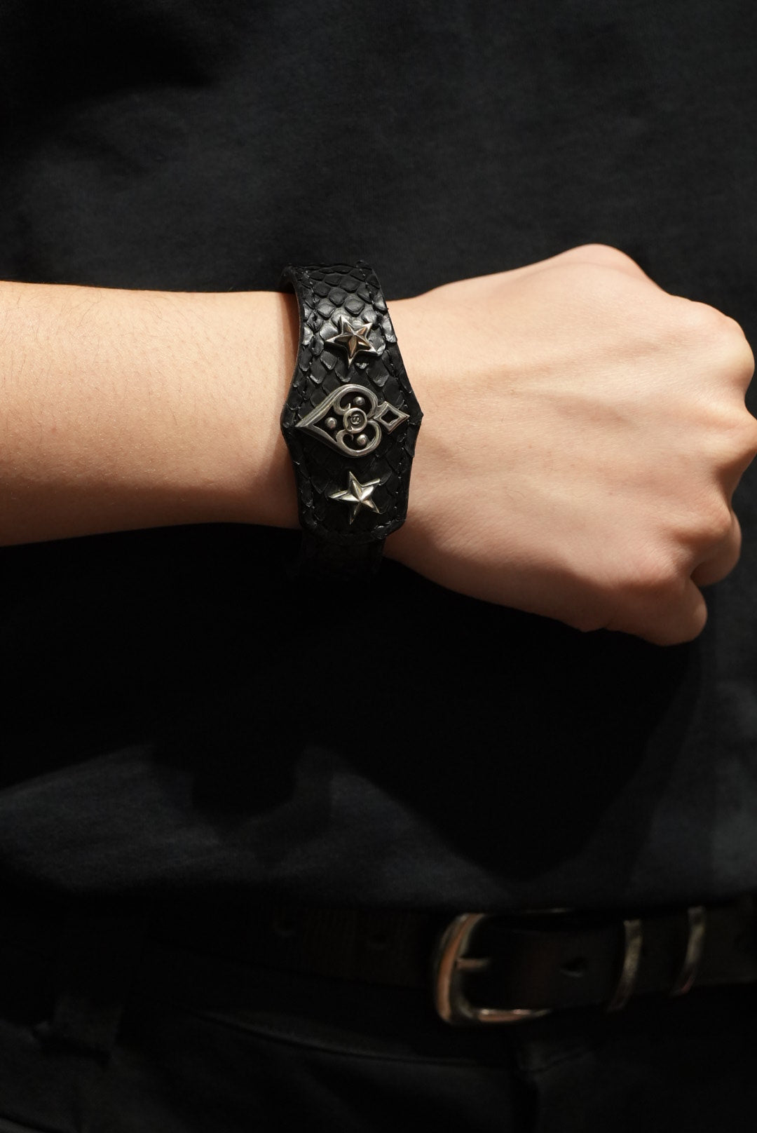 L,S,D Spade Dive / Leather Bracelet / LB-002