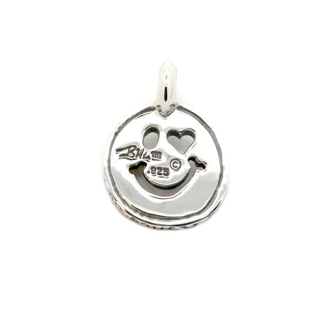 C370-C Happy Face with Heart in Left Eye Charm Custom