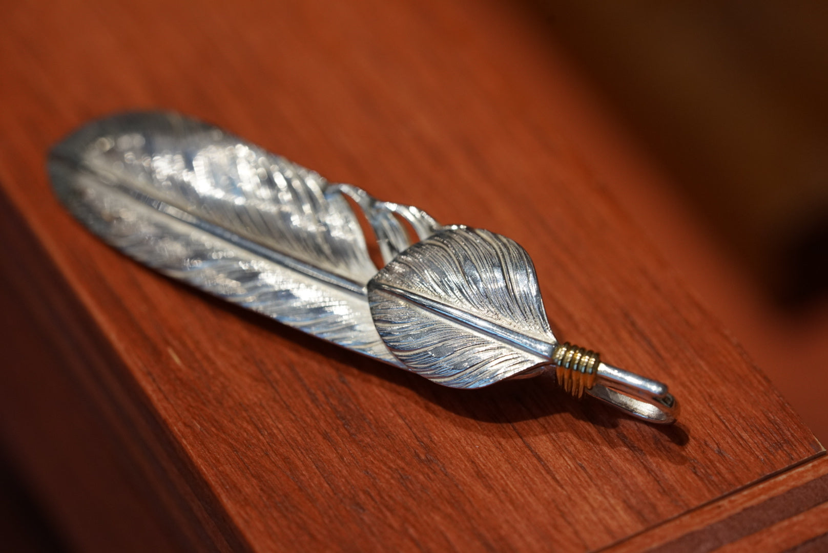 Albatory Top Silver Gold Rope Feather L