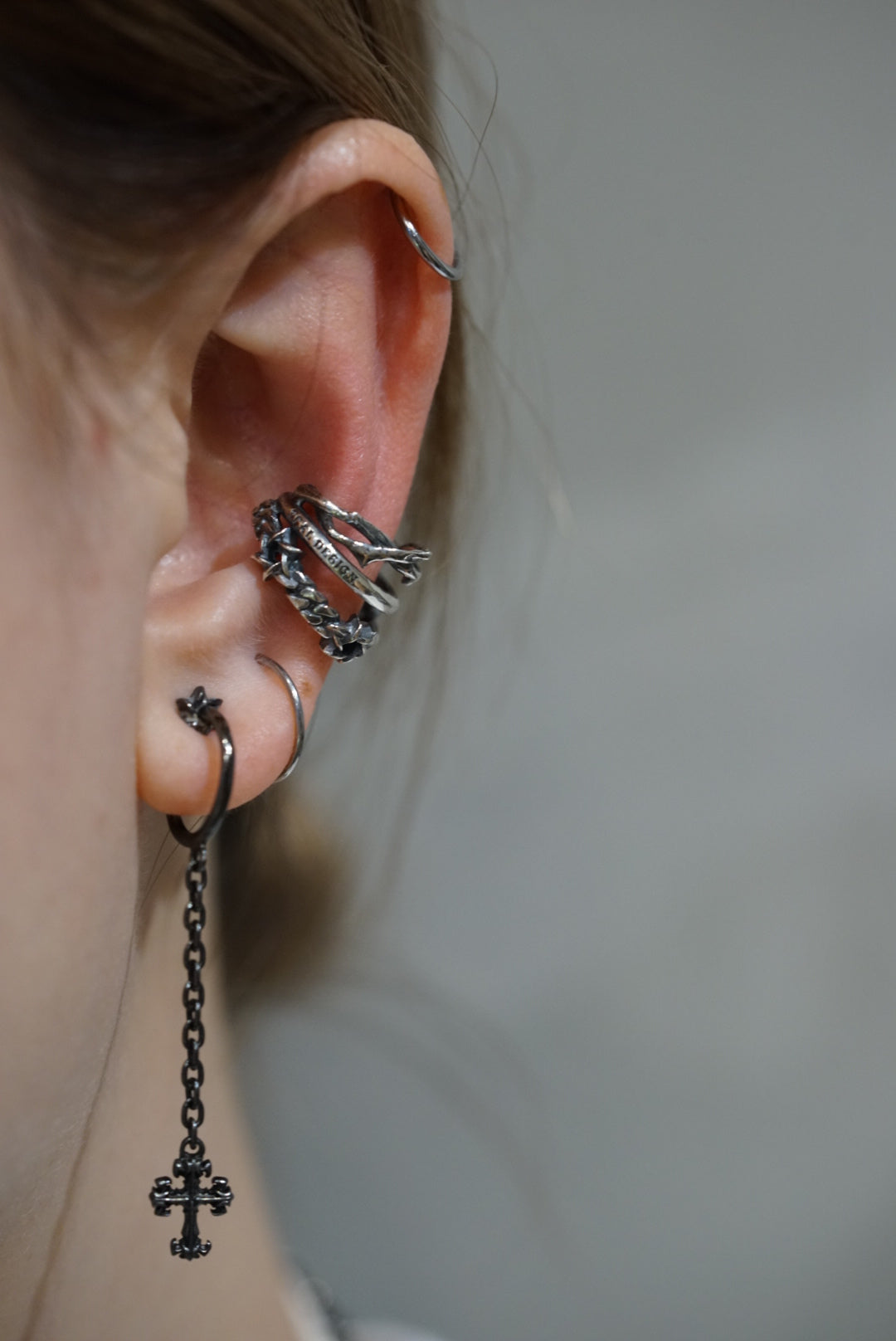 Three Chain Ear Cuff Type-B