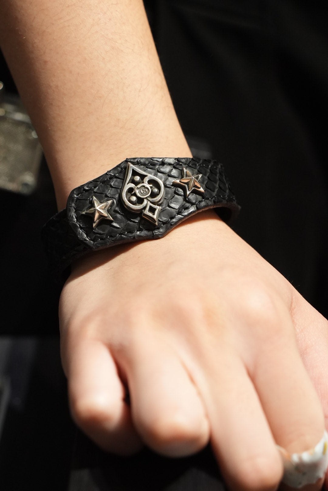 L,S,D Spade Dive / Leather Bracelet / LB-002