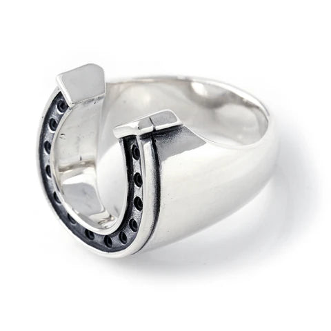 R450 Horseshoe Ring Silver - Large