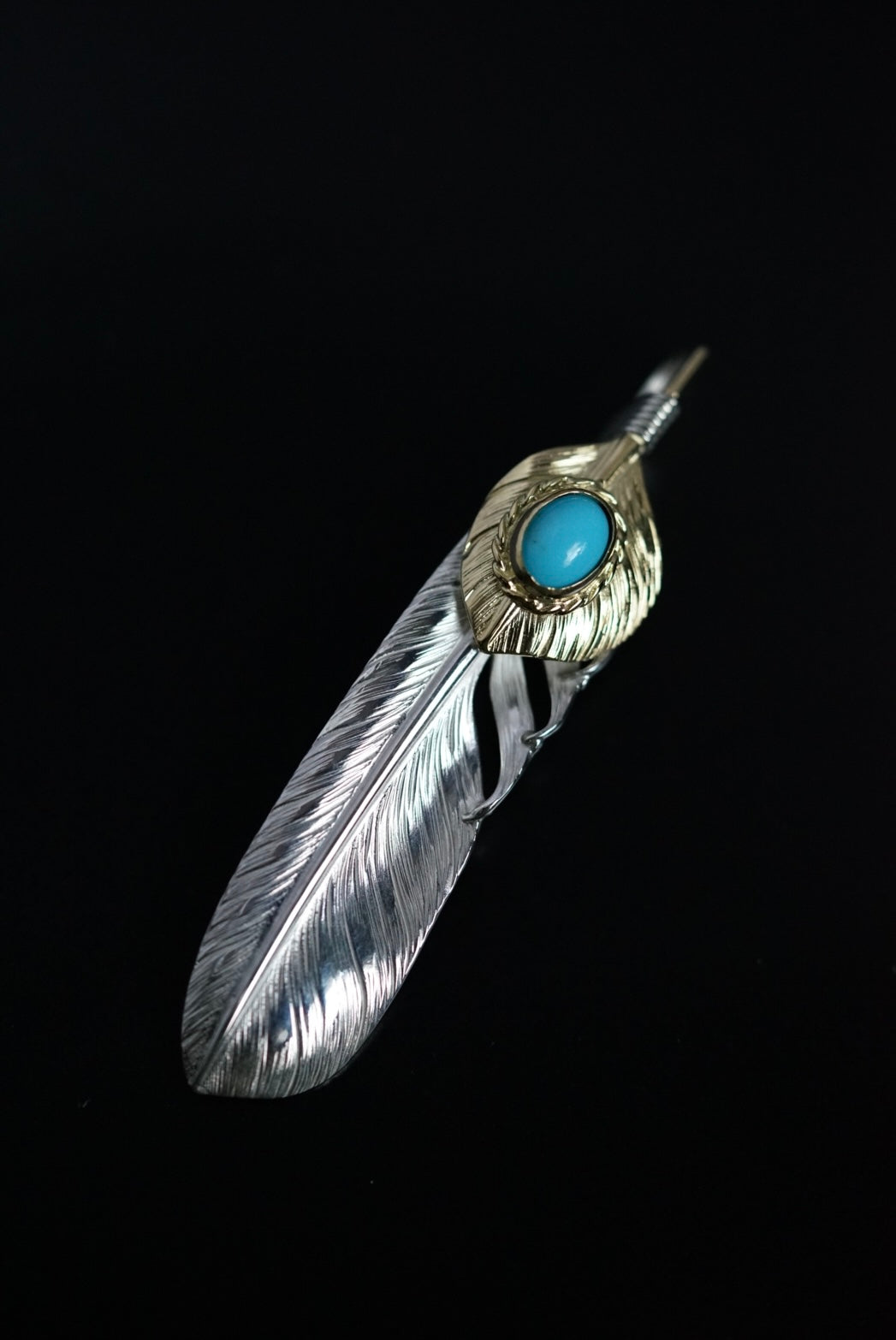 谷本上金繩松石羽毛L