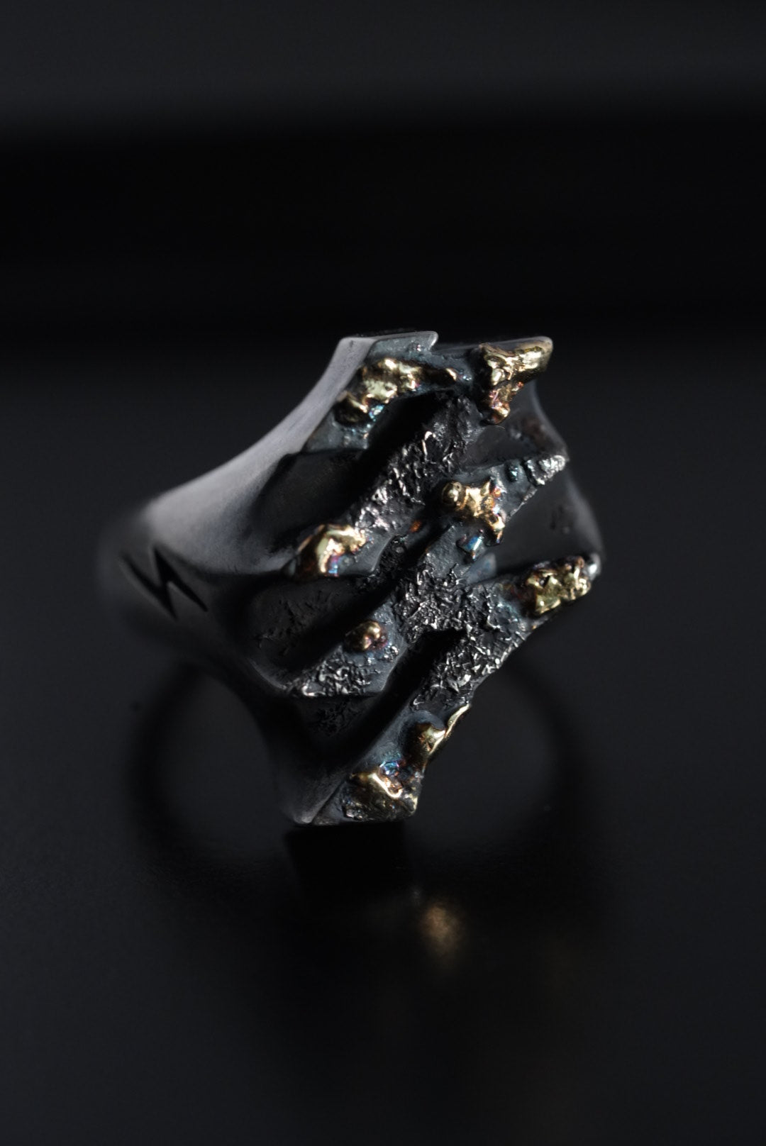 777 Lightning Ring w/18K Braze Custom