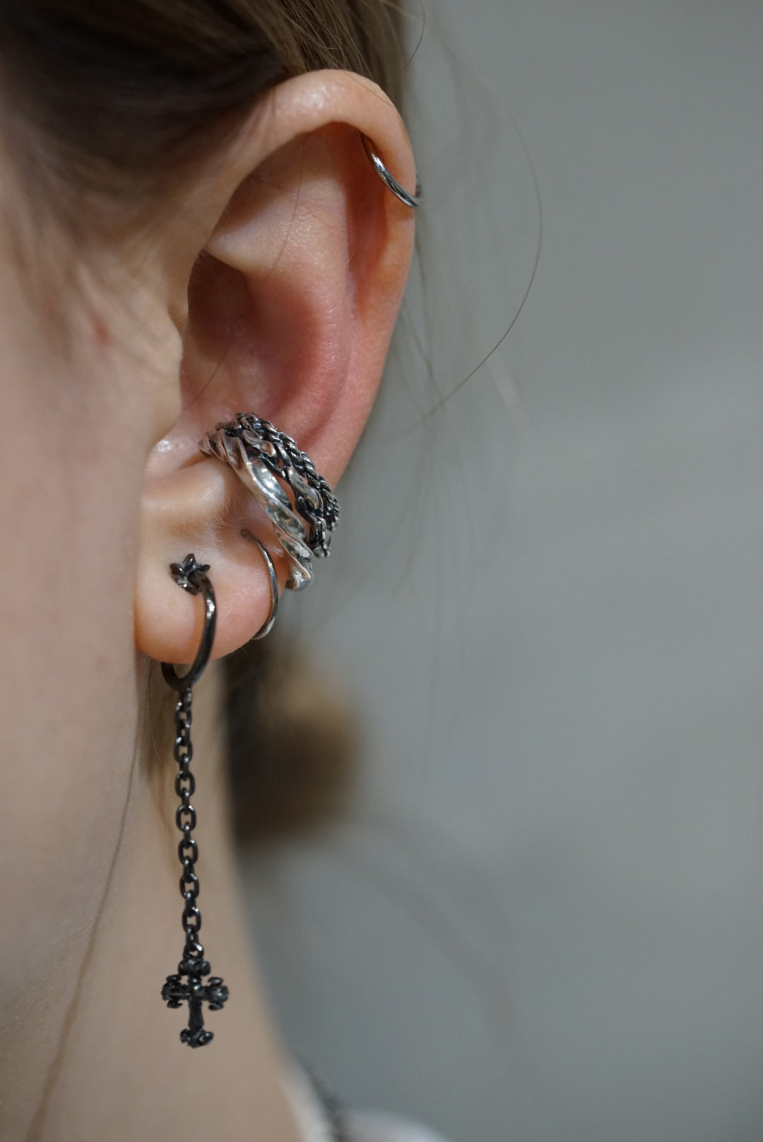 Three Chain Ear Cuff Type-C