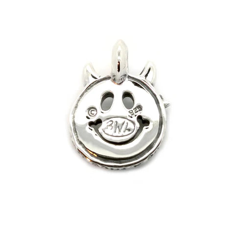 C375-C Happy Face with Horns Charm Custom