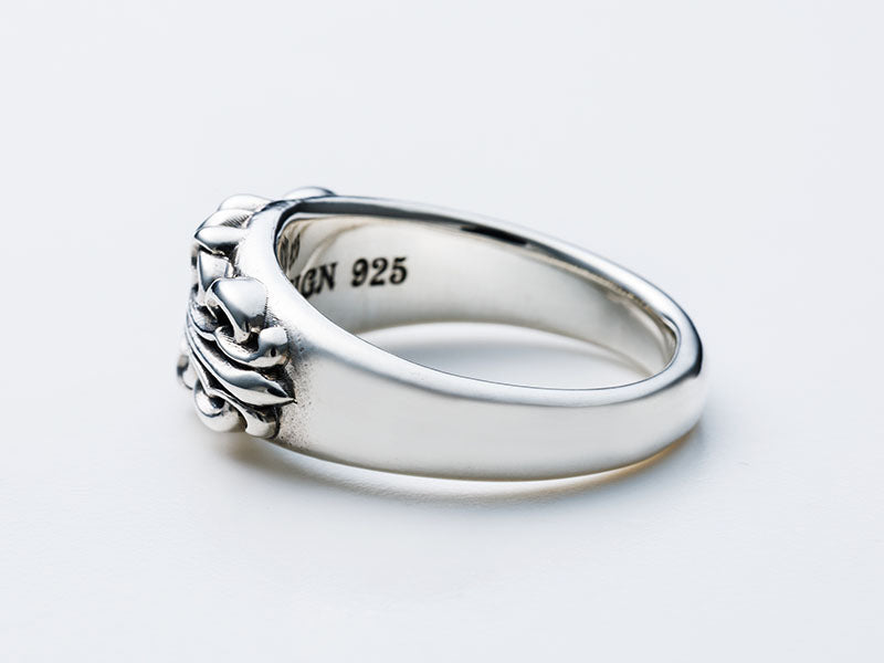 Blooming Cross Ring: Narrow