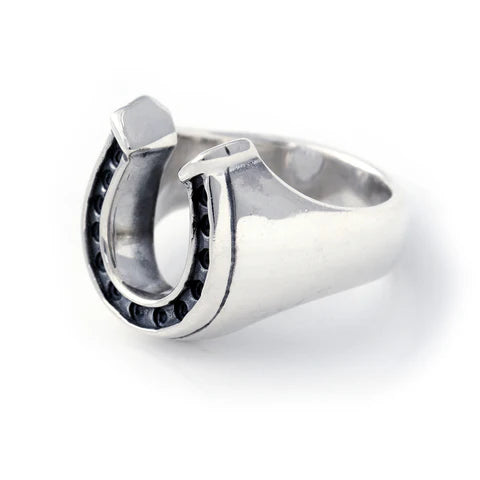 R453 Horseshoe Ring Silver - Medium