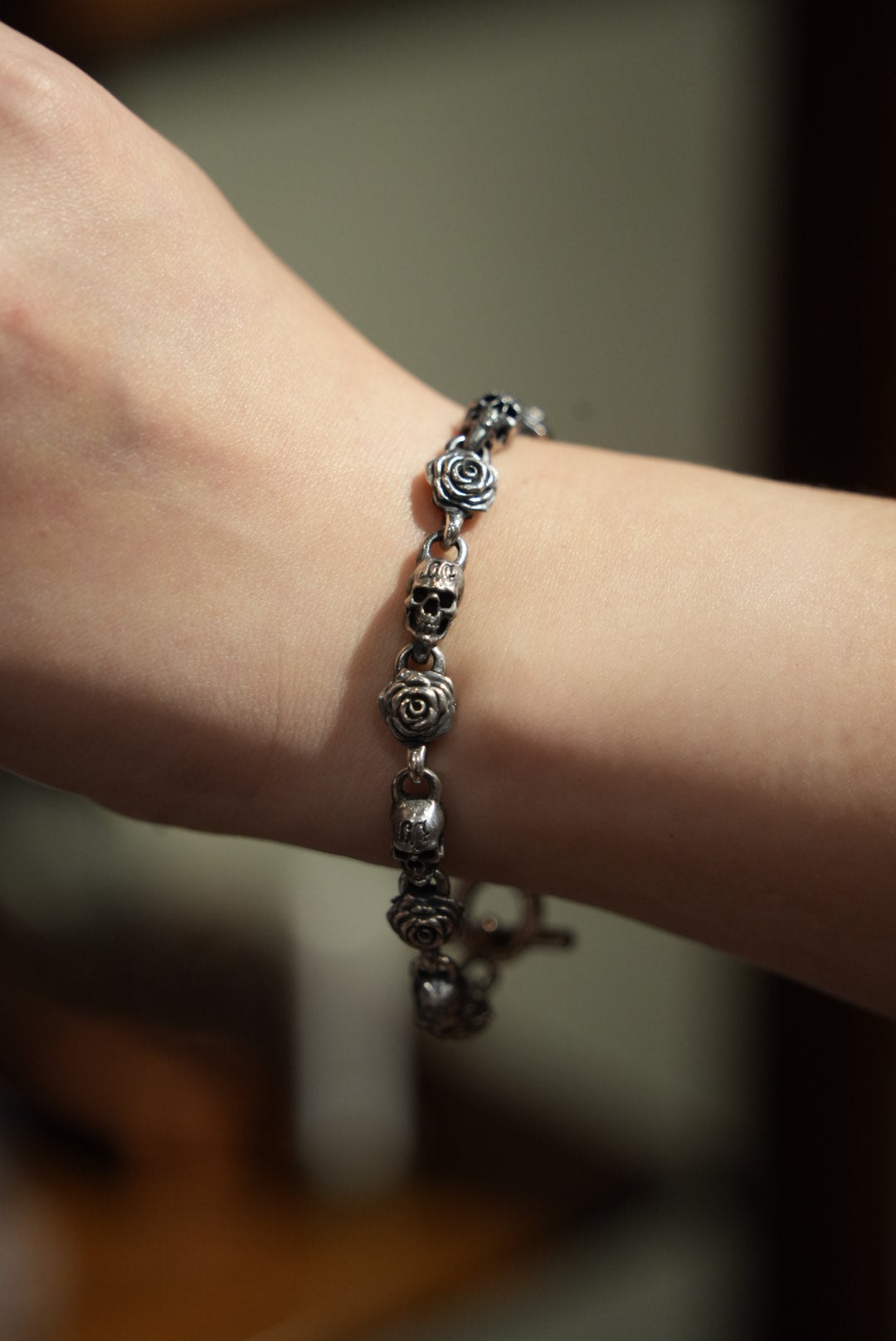 Rose and FB Bracelet 純銀手鍊