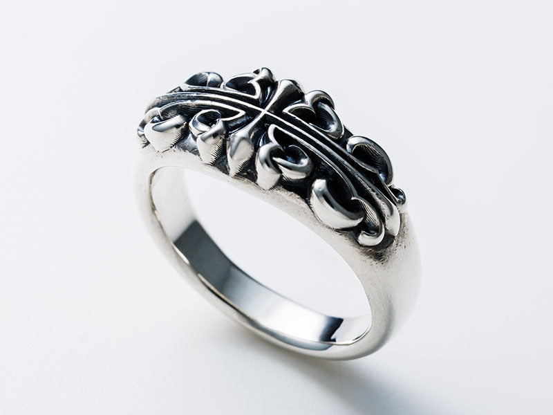 Blooming Cross Ring: Narrow
