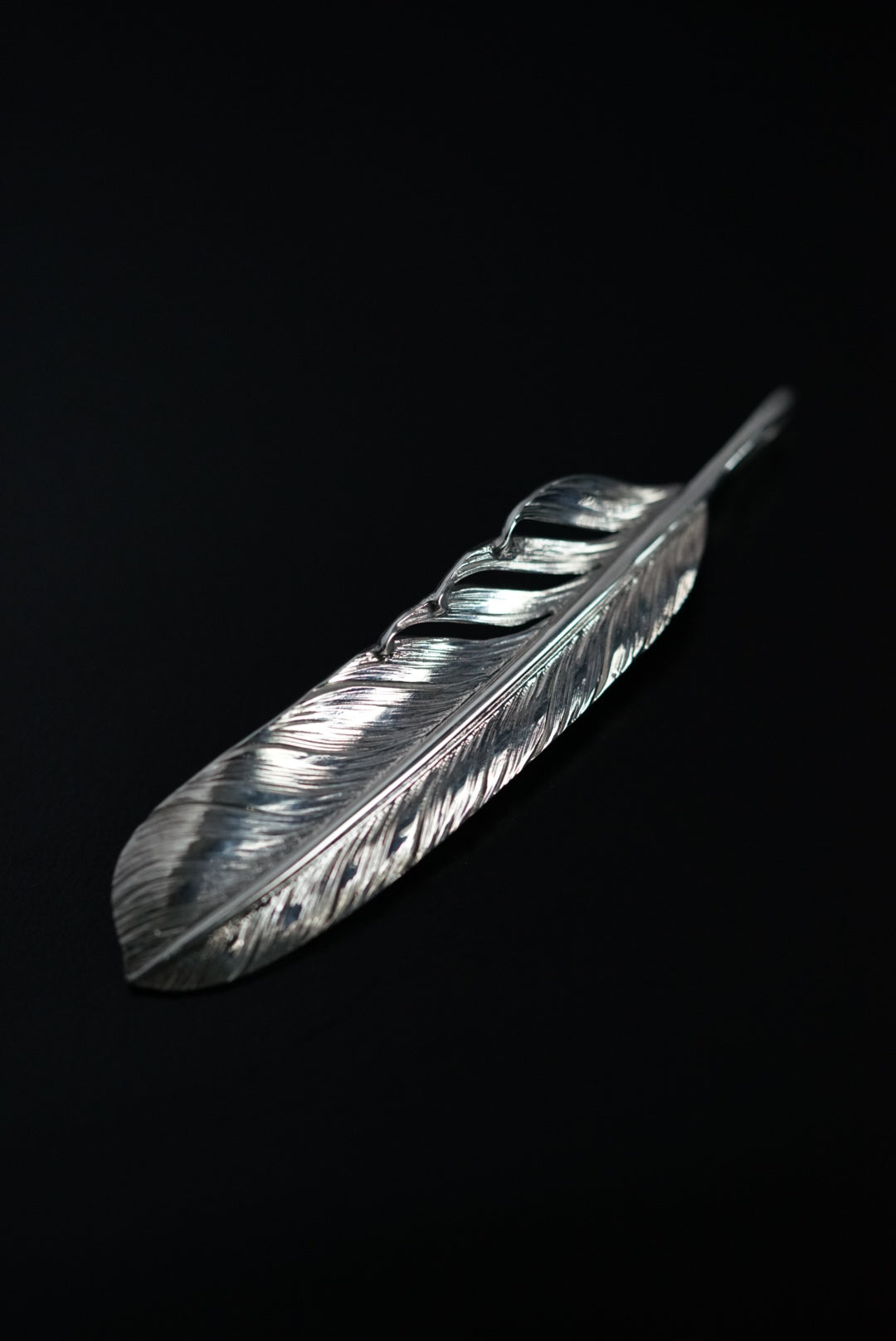 Albatory Silver Feather Pendant L