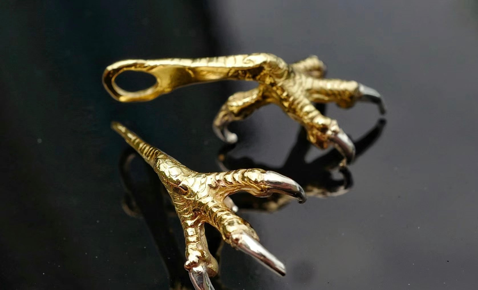 Albatory 18K Gold Claw Body 925 Silver Talons