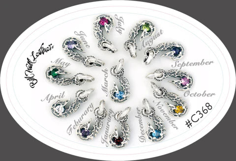 BWL- C368 Graffiti Fish Hook With Gemstone Charm 15