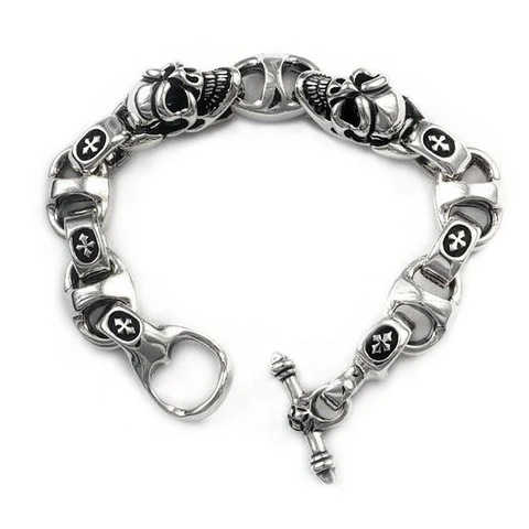 BWL - B507 Good Luck Skull with C-Cross Bracelet 1