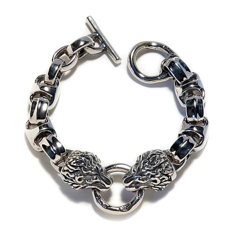 BWL - B546 Lion Head Hide Bracelet 1