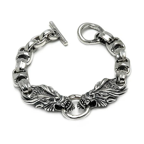 BWL - B549 Dragon with Hide Link Bracelet 1