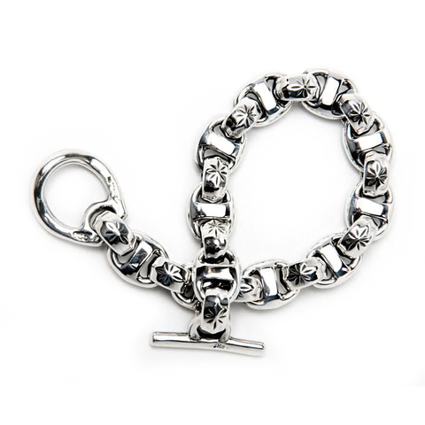 アクセサリー Bill Wall Leather Mid Star Bracelet BWL Bracelet for unisex | Bill Wall Leather B552 Mid-Star Boat
