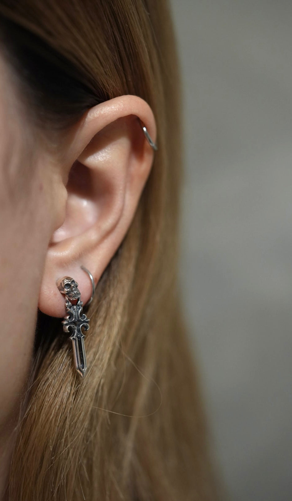 Skull Drop Earrings: SD