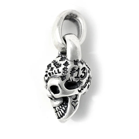 PN1034 Graffiti Skull Pendant