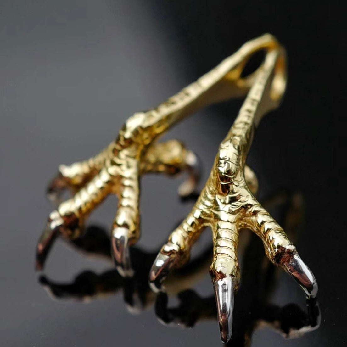 Albatory 18K Gold Claw Body 925 Silver Talons