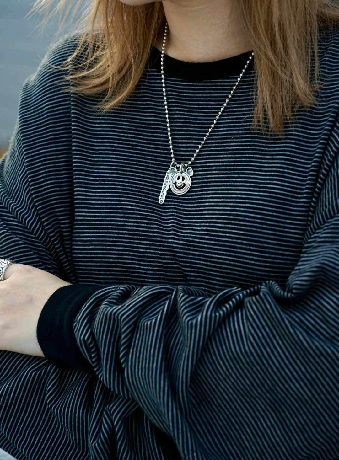 N884 3mm Ball Chain with Tag Necklace 20 Inch