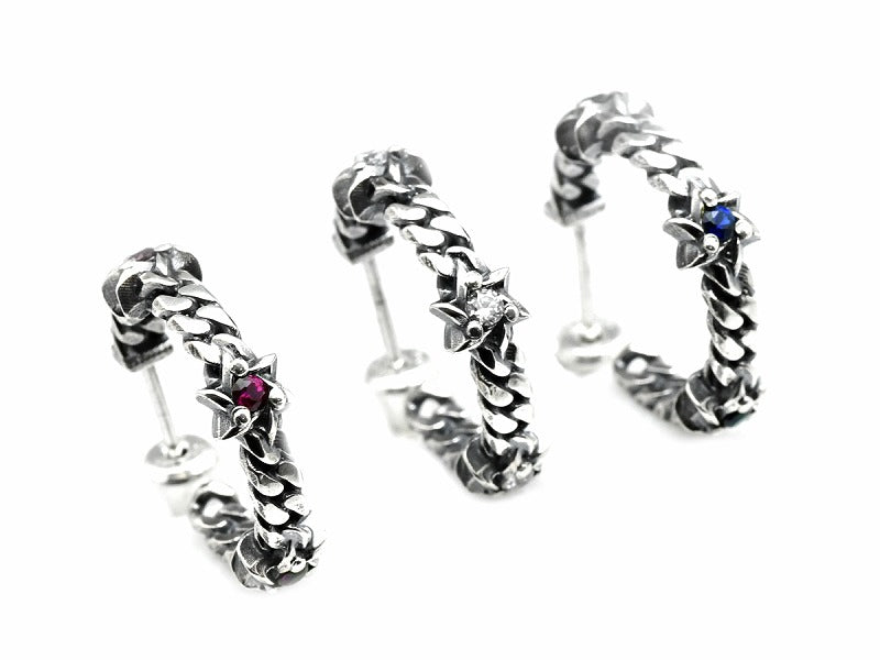Deal Design - 6 Chain Hoop : with Stone 6