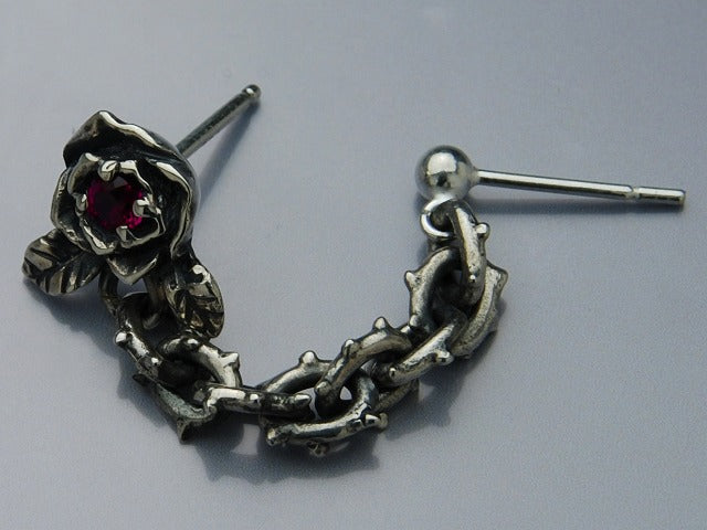 Deal Design - Chain Rose Earrings 1