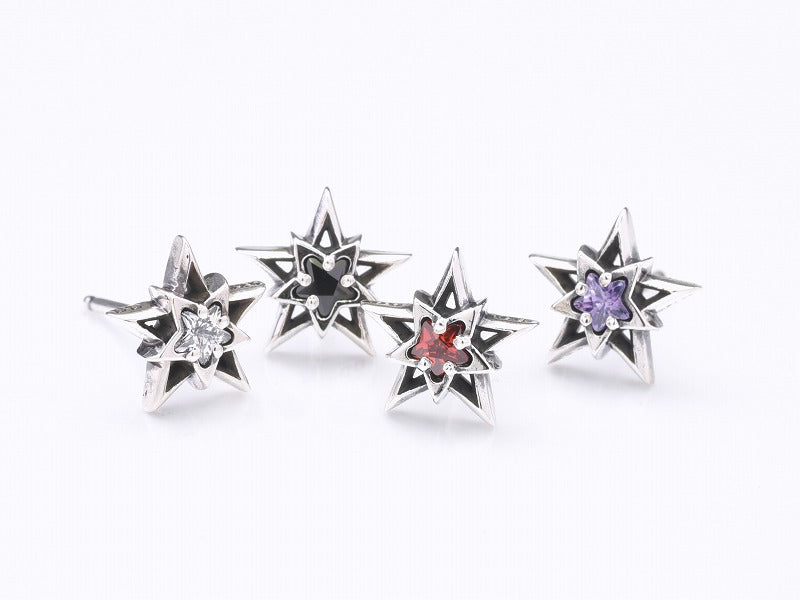 Deal Design - Drop Star Earrings With Stone 5