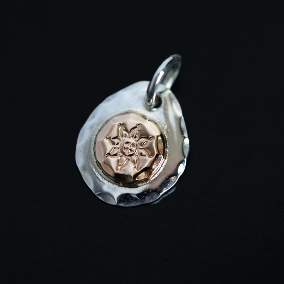 Albatory 18K Rose Gold Point Small Silver Metal