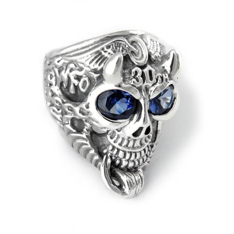 R419S Flying Tire 30th Anniversary Ring w/birthstones