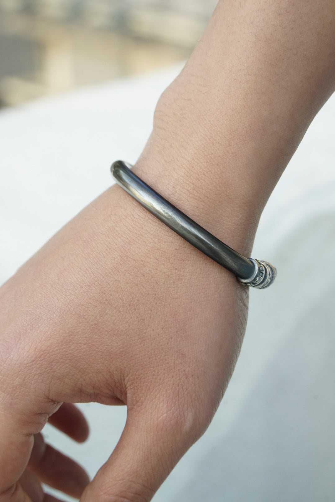 Guardia Silver Golden Cudgel Bangle 4