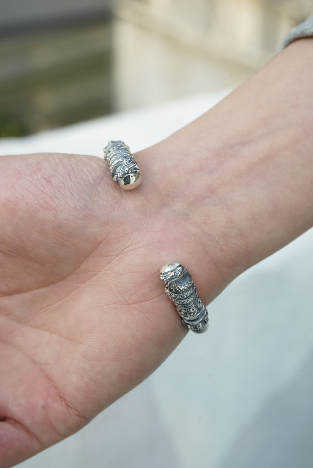 Guardia Silver Golden Cudgel Bangle 6