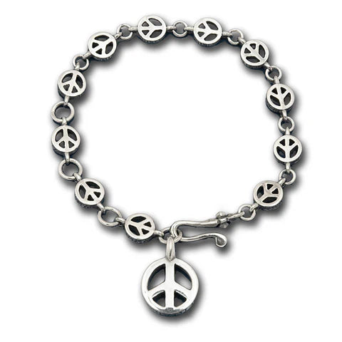 B558P Peace Sign Bracelet