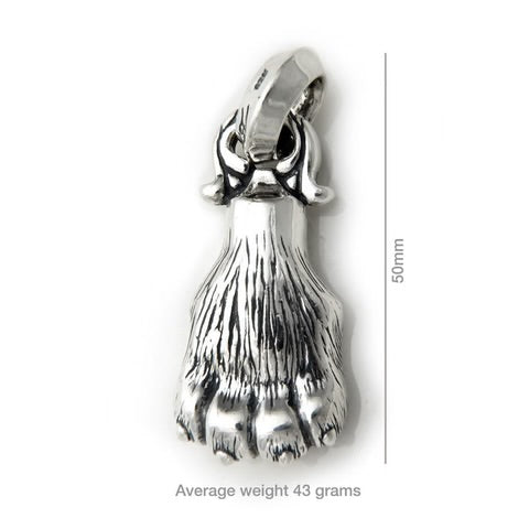 PN1013 30th Anniversary Large Cat Paw Pendant
