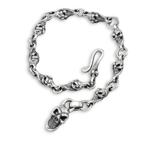 B558SKB Small Skull Bracelet