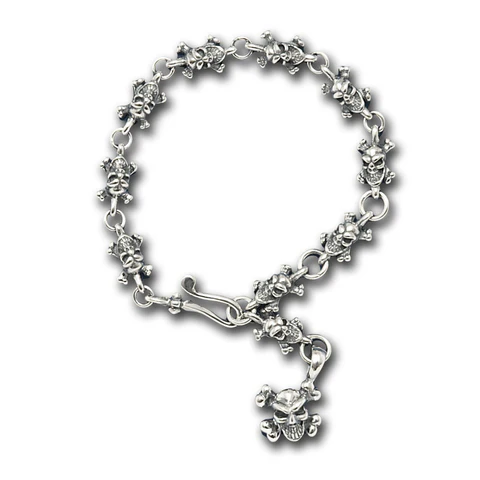 B558SCB Skull and Crossbones Bracelet