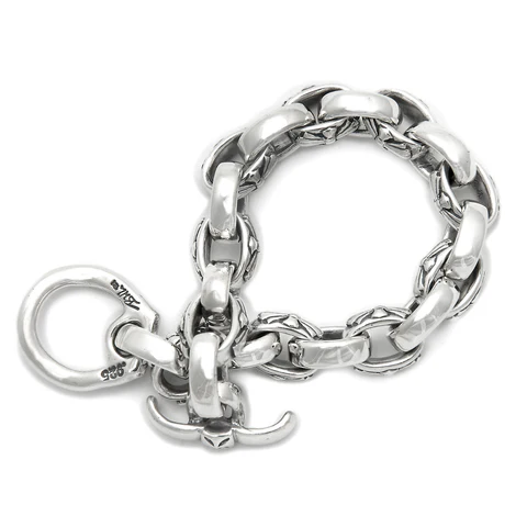 B569 Alternating Immortal Cross and Mixed Links Bracelet