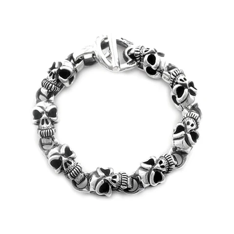 B516 Half Skull Bracelet