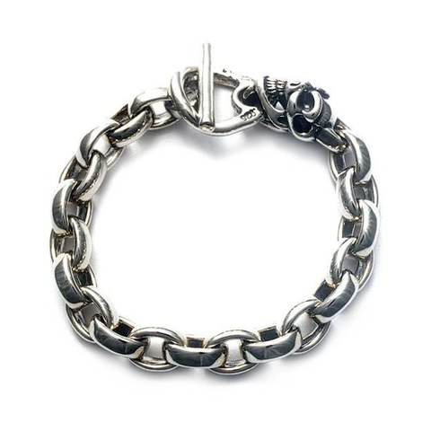 B510 One Skull Chain Bracelet