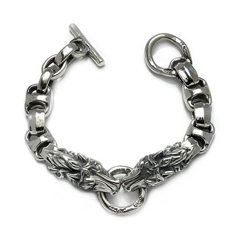 B550 Horse Hide Link Bracelet