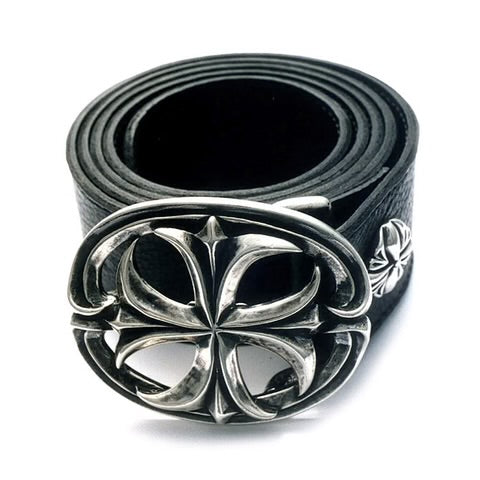 BB104 Sterling Gothic Cross Belt Buckle