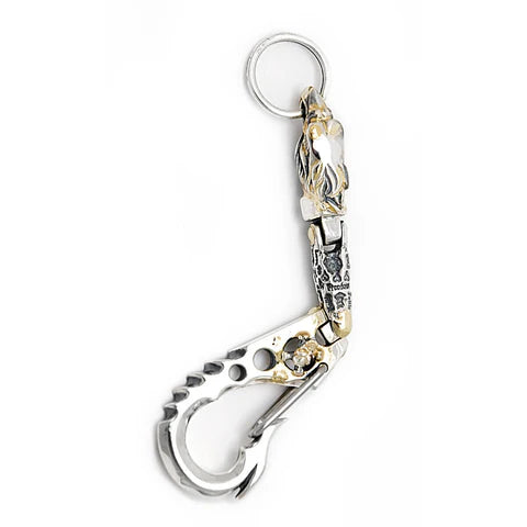 KC762 Fish Hook Clip w/Skull and Crossbones Graffiti U-Joint Eagle 