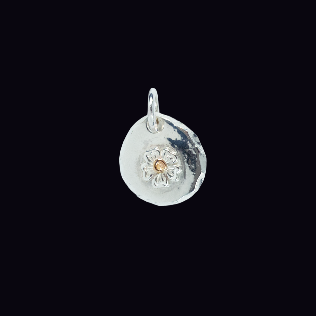 24K Rose Gold Point Silver Hana Metal