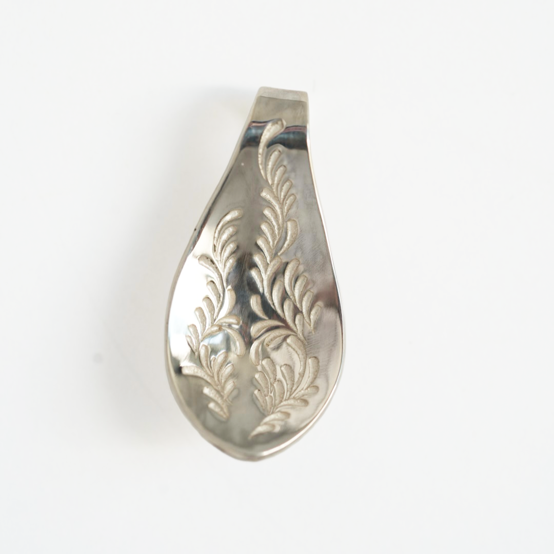 Silver Dollar Craft Silver Arabesque Spoon Pendant M