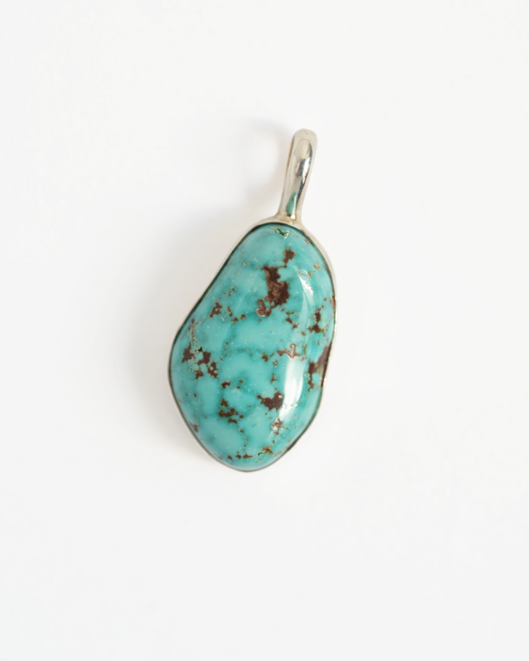 Silver Dollar Craft Small Turquoise Mountain Pendant