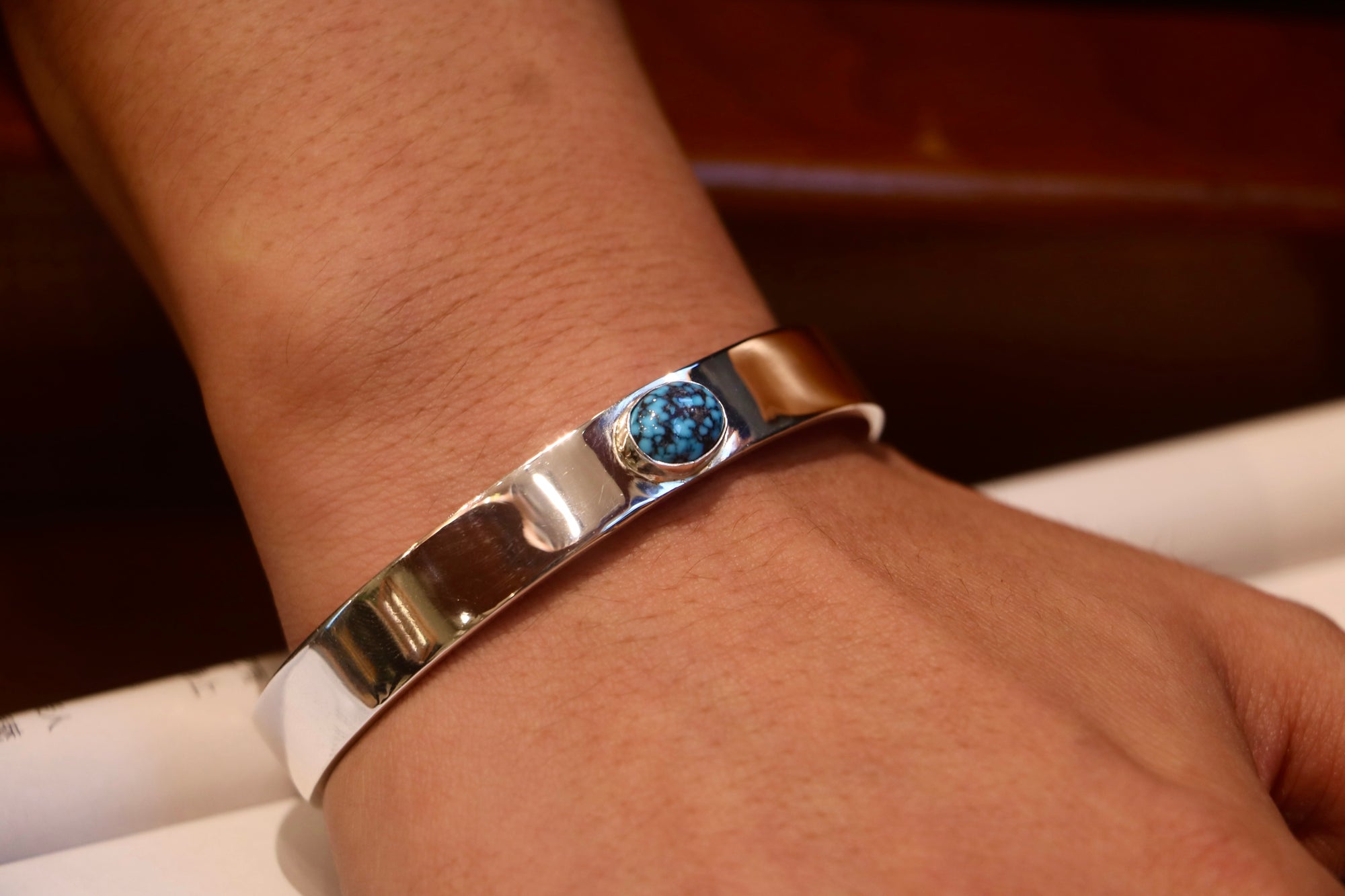 高瀬豪太 Sunshine Studio - 10mm Turquoise Bangle_3